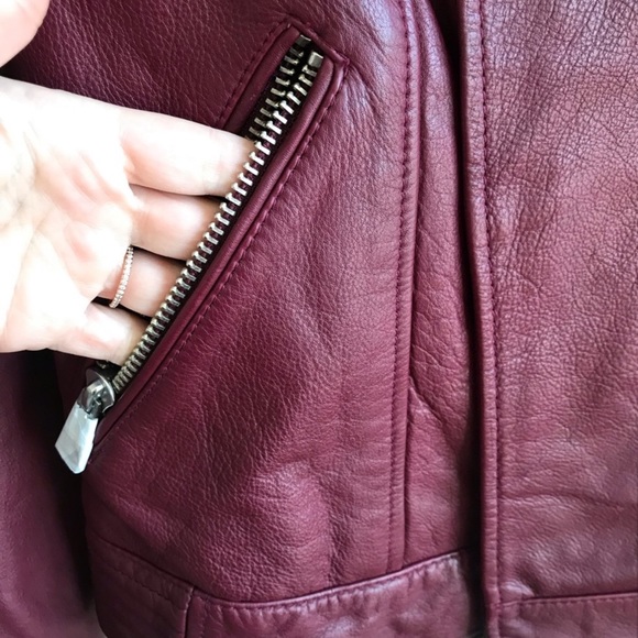 New w tag Zadig Voltaire loon bloom leather jacket - Picture 7 of 7